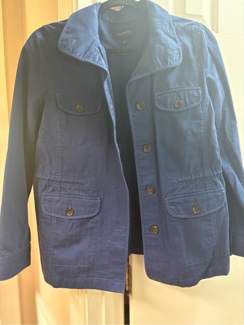 Talbots Navy Blue-utility Style Field Jacket